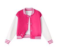 Genérico Cazadoras Niñas Invierno - Elegante Chaqueta De Béisbol Y Conjunto Casual para Niñas Ideal para Temporada con Diseño Moderno Y Versátil para Uso Diario (Rd1, 9-10 Years)