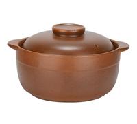 Genérico Cazuela Tradicional De Barro con Tapa, Gran Recipiente De Cerámica para Cocinar A Fuego Abierto, Fuente para Estofar, Ideal para Guisos Y Estofados(Size:3L)