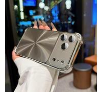 Genérico CD-Texture Case Cover for iPhone Gradient Color Case Cover Quad-Corner Drop-Proof and Full Camera Protection Anti-Scratch & Shock-Absorption Phone Case (Gray,16)