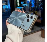 Genérico CD-Texture Case Cover for iPhone Gradient Color Case Cover Quad-Corner Drop-Proof and Full Camera Protection Anti-Scratch & Shock-Absorption Phone Case (Blue,17ProMAX)