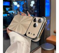 Genérico CD-Texture Case Cover for iPhone Gradient Color Case Cover Quad-Corner Drop-Proof and Full Camera Protection Anti-Scratch & Shock-Absorption Phone Case (Gold,14)