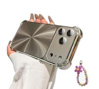 Genérico CD-Texture Case Cover, Quad-Corner Drop-Proof & Full Camera Protection for phone17/16/15/14/13 (17,Gray)
