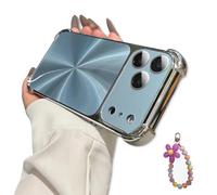 Genérico CD-Texture Case Cover, Quad-Corner Drop-Proof & Full Camera Protection for phone17/16/15/14/13 (16 Pro,Blue)