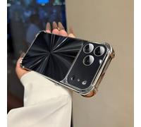 Genérico CD-Texture Gradient Color Case Cover for iPhone,Quad-Corner Drop-Proof & Full Camera Protection, Anti-Scratch & Shock-Absorption Phone Case (14,Black)