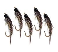 Generico Cebo para Black Bass - 5 piezas Jig Design mosca falsa, set para la perca de la trucha, para mujer principiante, amante de la trucha, bagre, bajo, , tren, estanque, lago, río