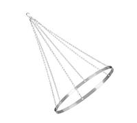 Genérico Ceiling Drapes Mount Set - 12 Inch Round Iron Hoop with Chain | Canopy Drapes Hanging Hardware Kit | Decorative Ceiling Mount For Party Wedding Ceremony Holiday Indoor Outdoor Use