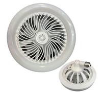 Genérico Ceiling Fan, Modern White Ceilings Light, Fans Lamps, Adjustable Speed Lights Fixture for Home, Bedroom, Living Room, Study Rooms, Dining Area, Small Apartments, Dorms, 26.5/24.3/9.1 pulgadas