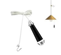 Genérico Ceiling Fan Pull Cord Control, Nylon String Switch, Adorable Chrome Finish, Modern Fans or Light Pull Chain Replacement for Home, Hotel, Study Room, 3.15x0.67 inches