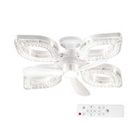 Genérico Ceiling Fans With Lights | 3 Wind Settings 3000K-6500K Dimmable