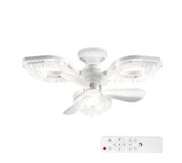 Genérico Ceiling Fans With Lights | 3 Wind Settings 3000K-6500K Dimmable