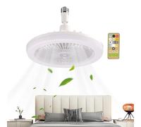 Genérico Ceiling Fans with Lights and Remote, Lighting Fixture with Timer, Built-in Aromatherapy Compartment, Dimmable LED Lamp for Living Room, Kitchen, Bedroom, 9.84x9.84x4.33 inches