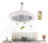 Genérico Ceiling Fans with Lights and Remote, Lighting Fixture with Timer, Built-in Aromatherapy Compartment, Dimmable LED Lamp for Living Room, Kitchen, Bedroom, 9.84x9.84x4.33 inches