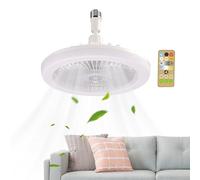Genérico Ceiling Fans with Lights, Timer Enabled Bedroom Fan, Remote Control Cooling Fixture with 3 Adjustable Speeds, 9.84x9.84x4.33 Inches, Ideal for Living Room, Kitchen, Dining Area, Home Comfort