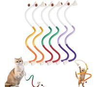 Genérico Celery Pets Cat Chew Rope,Catnip-Infused Organic Cotton Chew Rope Toys for Cats,Safe Catnip Ropes Chews Toys for Teeth Cleaning,Self-Entertainment Artifact 28 Inches String (6Pcs)