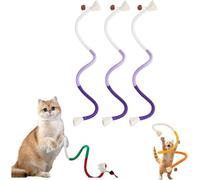 Genérico Celery Pets Cat Chew Rope,Catnip-Infused Organic Cotton Chew Rope Toys for Cats,Safe Catnip Ropes Chews Toys for Teeth Cleaning,Self-Entertainment Artifact 28 Inches String (3Pcs-Purple)