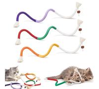 Genérico Celery Pets Cat Chew Rope, Cotton Chew Rope Toys for Cats, Catnip-Infused Organic Cotton Chew Rope Toys Cats, All Breeds 28 Inches String (3pcs)