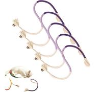 Genérico Celery Pets Cat Chew Rope, Toy with Organic Cotton & Catnip - Safe Dental Teeth Cleaning, Durable Chew Toys for All Cat Breeds (5PCS-B)