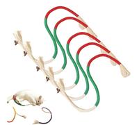 Genérico Celery Pets Cat Chew Rope, Toy with Organic Cotton & Catnip - Safe Dental Teeth Cleaning, Durable Chew Toys for All Cat Breeds (5PCS-C)