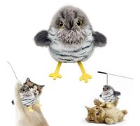 Genérico Celery Pets Rechargeable Flapping Bird Cat Toy, 2025 New Interactive Cat Toys, Motion Activated with Three-Mode Wing Flap, Touch Activated Kitten Toy Interactive for All Breeds Cat (A)