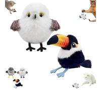 Genérico Celery Pets Rechargeable Flapping Bird Cat Toy,Bird Cat Toy Flapping Wings, Motion Activated with Three-Mode Wing Flap, Three Styles Available (2PCS1)