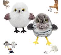 Genérico Celery Pets Rechargeable Flapping Bird Cat Toy,Bird Cat Toy Flapping Wings, Motion Activated with Three-Mode Wing Flap, Three Styles Available (2PCS)