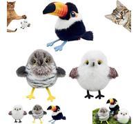 Genérico Celery Pets Rechargeable Flapping Bird Cat Toy, Cat Self-Entertainment Simulation Birds Toys, Motion Activated with Three-Mode Wing Flap, Suitable Bored Indoor Cats (Mix (3Pcs)