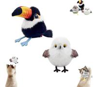 Genérico Celery Pets Rechargeable Flapping Bird Cat Toy, Celerypets Meowvo 2025 New Interactive Cat Toys with Three-Mode Wing Flap, Three Styles Available, for Indoor Pets (2Mixed B)