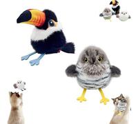 Genérico Celery Pets Rechargeable Flapping Bird Cat Toy, Celerypets Meowvo 2025 New Interactive Cat Toys with Three-Mode Wing Flap, Three Styles Available, for Indoor Pets (2Mixed C)