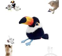 Genérico Celery Pets Rechargeable Flapping Bird Cat Toy, Meowvo Flying Bird Cat Toy, Motion Activated with Three-Mode Wing Flap, for All Breeds Cats Playing, Exercise (C)