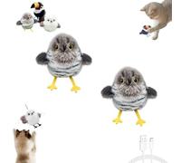 Genérico Celery Pets Rechargeable Flapping Bird Cat Toy, Meowvo Flying Bird Cat Toy, Motion Activated with Three-Mode Wing Flap, for All Breeds Cats Playing, Exercise (A+A)