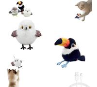 Genérico Celery Pets Rechargeable Flapping Bird Cat Toy, Meowvo Flying Bird Cat Toy, Motion Activated with Three-Mode Wing Flap, for All Breeds Cats Playing, Exercise (B+C)