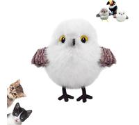 Genérico Celery Pets Rechargeable Flapping Bird Cat Toy, Motion-Activated,Three-Mode Wing Flap 2025 New Interactive Cat Toys (White Tit)