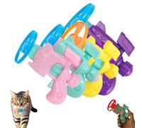 Genérico Celerypet Light-Up Flying Disc Cat Launcher Set, Celery Pets Cat Toy, with Colorful Flying Propellers Set,Flying Disc Launcher Toy, for Chasing Training Hunting (4pcs)