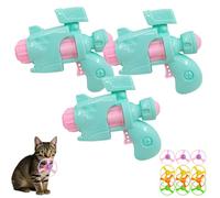 Genérico Celerypet Light-Up Flying Disc Cat Launcher Set with Colorful LED Propellers, Interactive Fetch Toys for Indoor Play Training Chasing and Enrichment Activities (3 Pcs Blue)