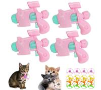 Genérico Celerypet Light-Up Flying Disc Cat Launcher Set with Colorful LED Propellers, Interactive Fetch Toys for Indoor Play Training Chasing and Enrichment Activities (4 Pcs Pink)