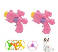 Genérico Celerypet Light-Up Flying Discs Cat Launcher Set, 2025 New Interactive Flying Disc Launcher Toy for Cats, Fun Cat Toy for Chasing, Hunting, Exercise, Training Indoors or Outdoors (Pink*2)