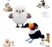 Genérico Celerypets Flapping Bird Cat Toy, Celery Pets Rechargeable Flapping Bird Cat Toy, Motion Activated with Three-Mode Wing Flap, for Cats, Small Dogs (A+C)