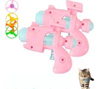 Genérico CeleryPets Light-Up Flying Disc Cat Launcher Set, Celery Pets Cat Fetch Toy with Colorful Flying Propellers Set, Kitten Playing Tracking Interactive Fetch Toys for Cats Indoor (Pink,2pcs)