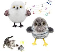 Genérico Celerypets Rechargeable Flapping Bird Cat Toy, Celery Pets Interactive Cat Toys, Cats Self-Entertainment Simulation Bird Toys, Motion Activated with Three-Mode Wing Flap (A+B)
