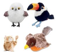 Genérico CeleryPets Rechargeable Flapping Bird Cat Toy, CeleryPets Flapping Bird Cat Toy, New Interactive Cats Toys, with Three-Mode Wing Flap, for Your Favorite Pets (Mix*3 B)