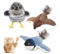 Genérico CeleryPets Rechargeable Flapping Bird Cat Toy, CeleryPets Flapping Bird Cat Toy, New Interactive Cats Toys, with Three-Mode Wing Flap, for Your Favorite Pets (Mix*3 A)