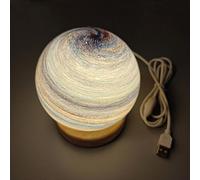 Genérico Celestial Body Decor Night Light, Globe Nightlight, Star Solar System Light, Nightlight for Room Space Decor Ambiance Lamp for Living Room, Bedroom, Home Decor (Evening glow)