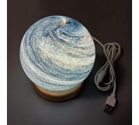 Genérico Celestial Body Decor Night Light, Globe Nightlight, Star Solar System Light, Nightlight for Room Space Decor Ambiance Lamp for Living Room, Bedroom, Home Decor (Deep blue)