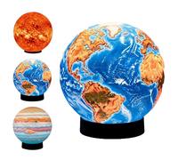 Genérico Celestial Body Decor Night Light, Realistic 3D Celestial Planet Lamp, Globe Nightlight, Unique Planet Mood Lighting Lamp Decor, for Living Room, Bedroom, Home Decor (Earth)