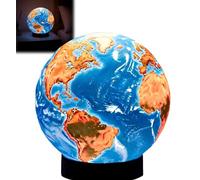 Genérico Celestial Body Decor Night Light, Realistic 3D Star Solar System Lamp, Unique Jupiter Globe Mood Lighting Lamps for Bedroom Ambience and Space Lovers Gifts
