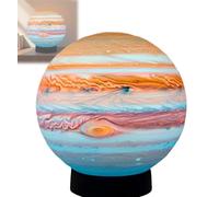 Genérico Celestial Body Decor Night Light, Realistic 3D Star Solar System Lamp, Unique Jupiter Globe Mood Lighting Lamps for Bedroom Ambience and Space Lovers Gifts