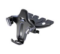 Genérico Cell Phone Car Holder - Automatic Clamping Mount For Dashboard Or Air Vent | ABS Construction with Music Slot Feature, Rotating Cradle For Drivers Road Trips Travel