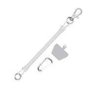 Genérico Cell Phone Lanyard - Anti Loss Anti Theft Retractable Adjustable Spring Strap With Connection Buckle | Multifunctional Mobile Phone Holder Cord For Skiing Hiking Cycling Mountaineering
