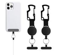 Genérico Cell Phone Lanyard | Anti Theft Anti Drop Chain | Telescopic Phone Lanyard Strap with Belt Clip | for Women Grandparent Outdoor Accessory Hiking Climbing Riding