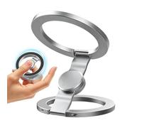 Genérico Cell Phone Ring Holder- Magnetic Double-Sided Foldable Desk Stand, Double-Sided Magnetic Fingertip Toy Holder | 360 Degree Rotating Phone Grip For Car Travel Camera